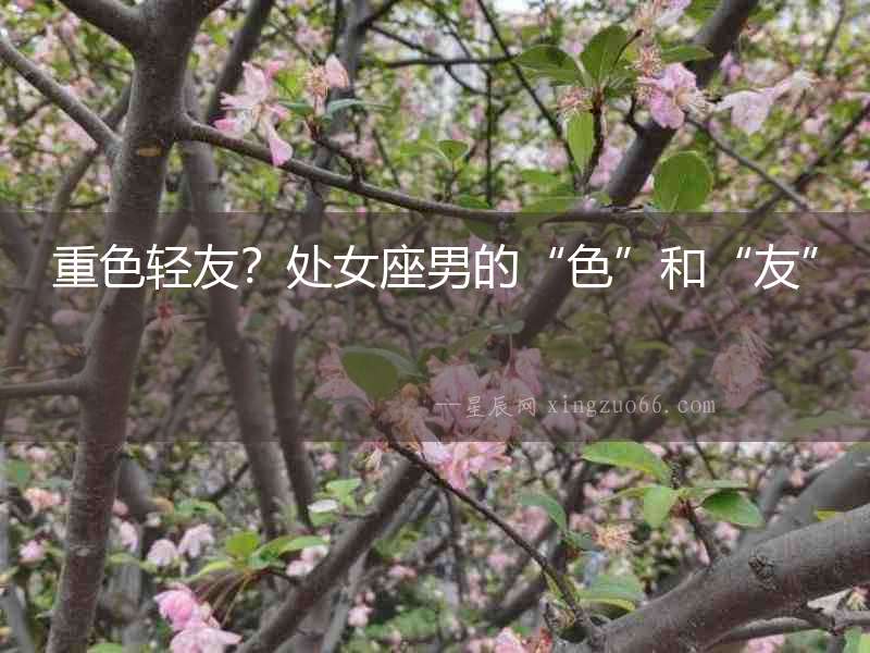 重色輕友？處女座男的“色”和“友”