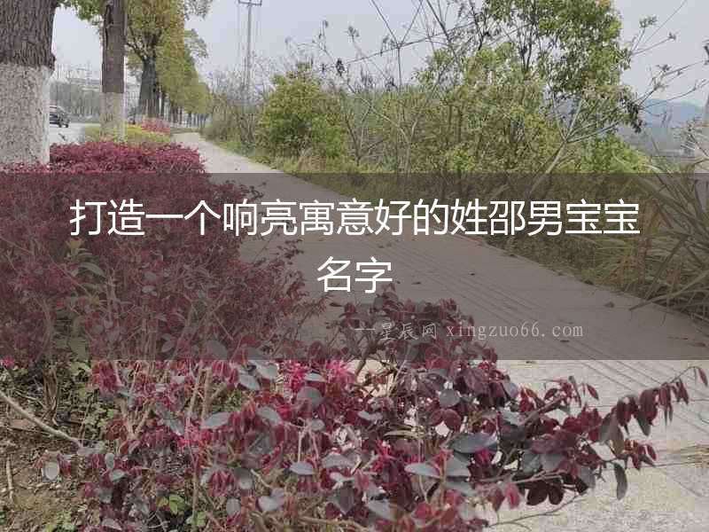 打造一個響亮寓意好的姓邵男寶寶名字