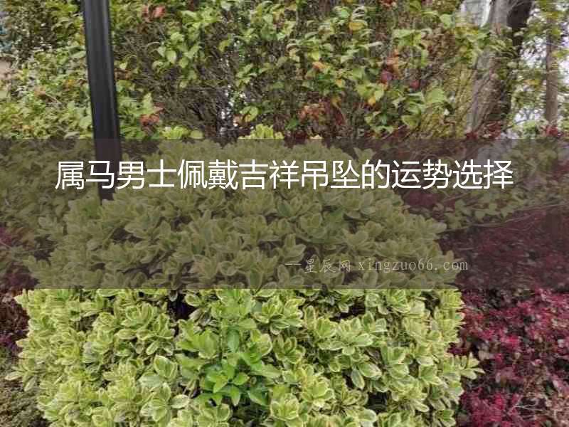 屬馬男士佩戴吉祥吊墜的運勢選擇
