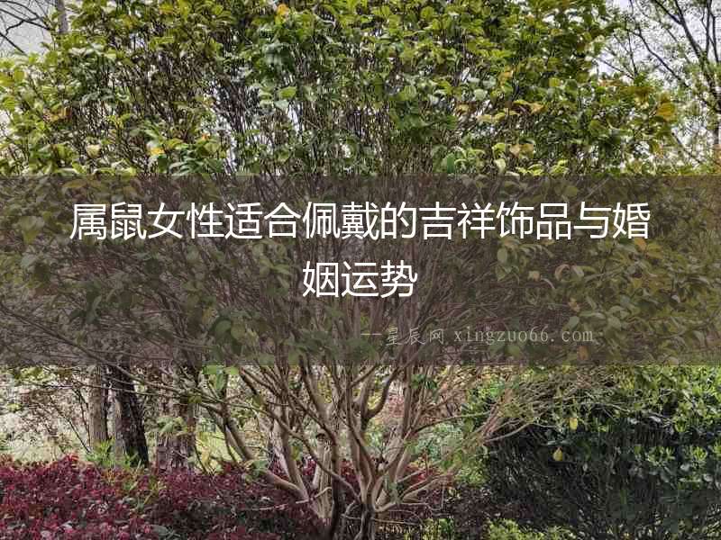 屬鼠女性適合佩戴的吉祥飾品與婚姻運勢