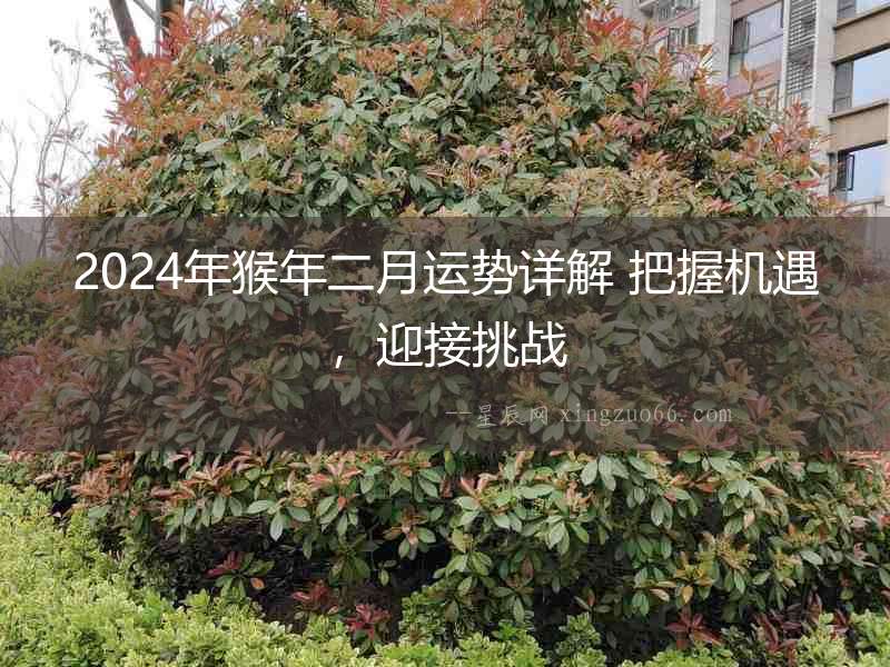 2024年猴年二月運勢詳解 把握機遇，迎接挑戰