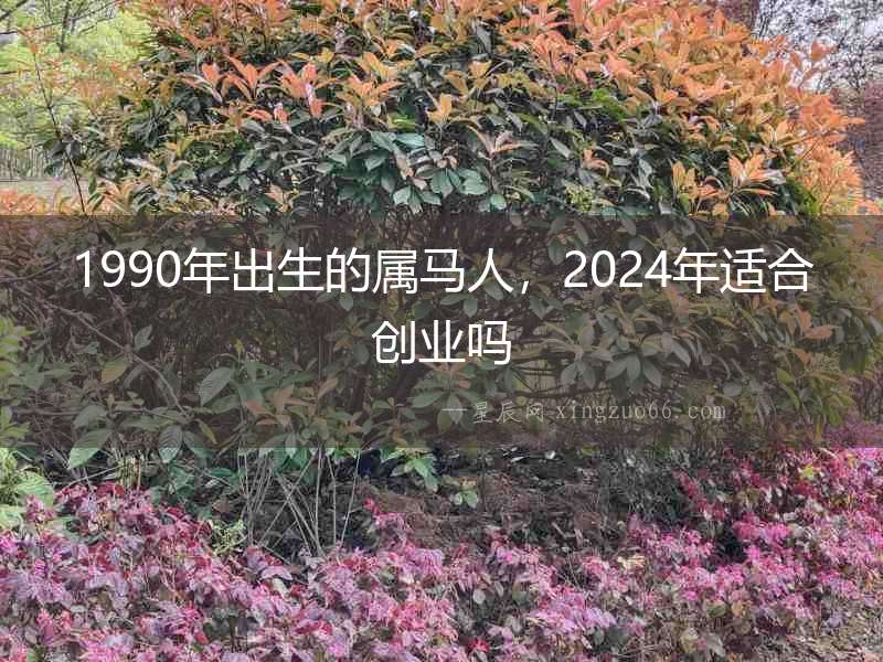 1990年出生的屬馬人，2024年適合創(chuàng)業(yè)嗎