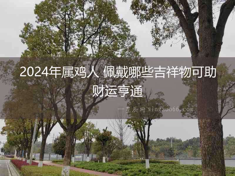2024年屬雞人 佩戴哪些吉祥物可助財(cái)運(yùn)亨通