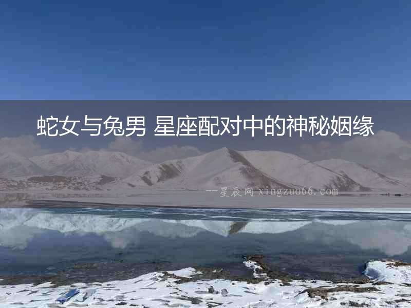 蛇女與兔男 星座配對中的神秘姻緣