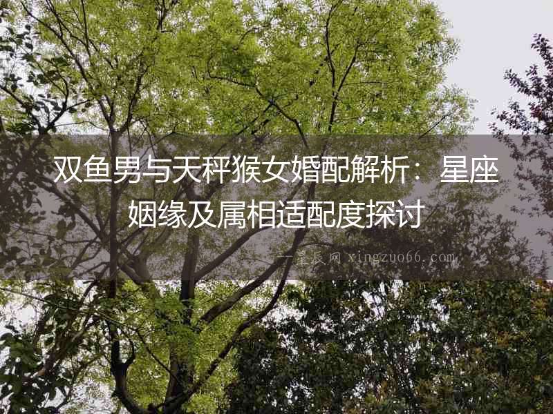 雙魚男與天秤猴女婚配解析：星座姻緣及屬相適配度探討
