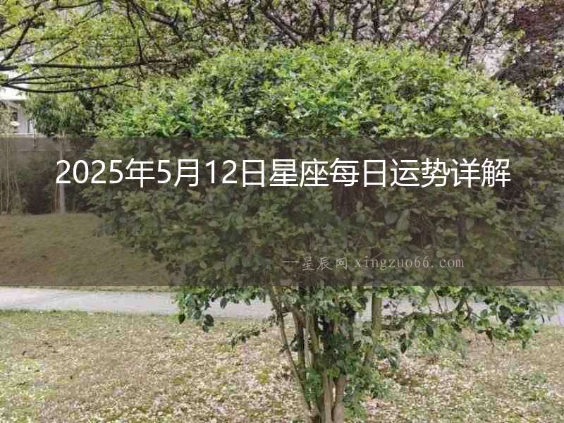 2025年5月12日星座每日運(yùn)勢詳解