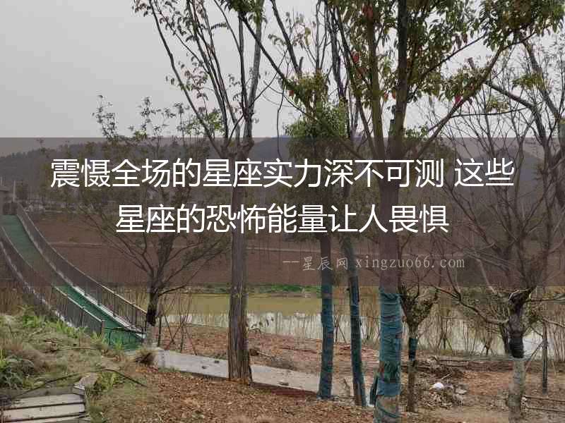 震懾全場(chǎng)的星座實(shí)力深不可測(cè) 這些星座的恐怖能量讓人畏懼
