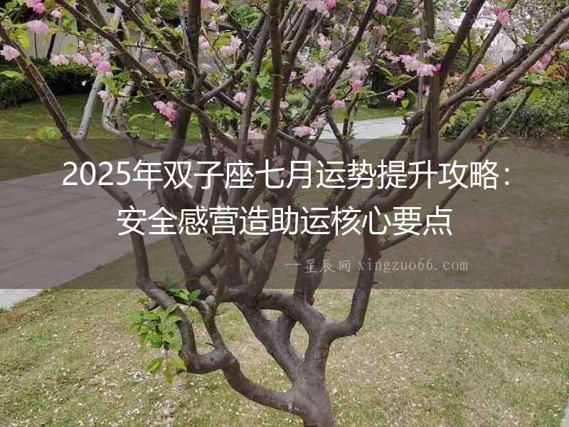 2025年雙子座七月運勢提升攻略：安全感營造助運核心要點