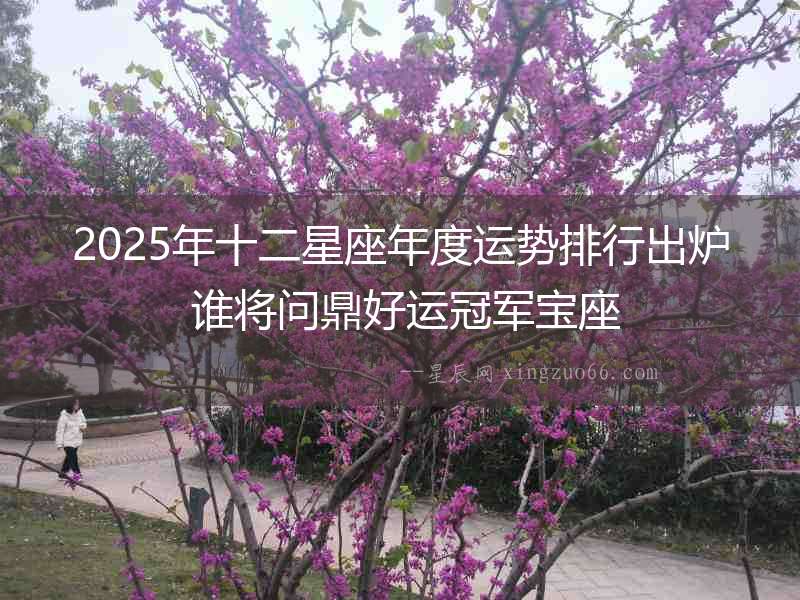 2025年十二星座年度運(yùn)勢(shì)排行出爐 誰將問鼎好運(yùn)冠軍寶座